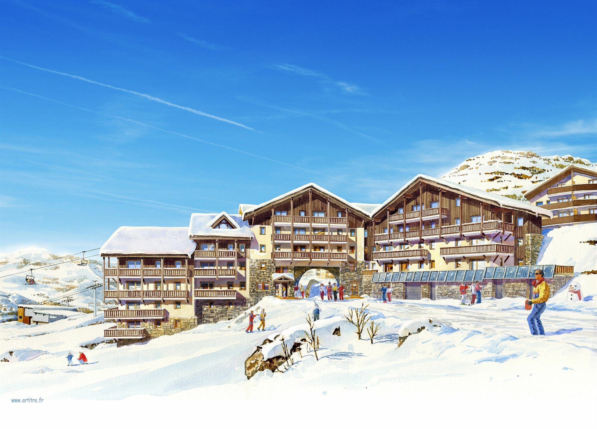 Residence Montana Plein Sud Val Thorens Exteriör bild